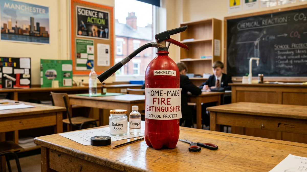 How to Make a Fire Extinguisher for School Project in Manchester?
