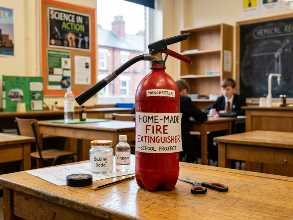 How to Make a Fire Extinguisher for School Project in Manchester?