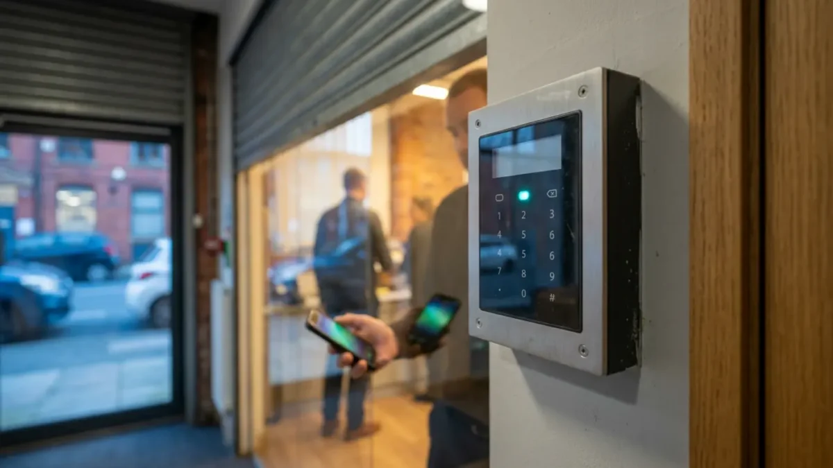 Monitored intruder alarm keypad in Manchester for Does a Police Response URN Work With an Alarm