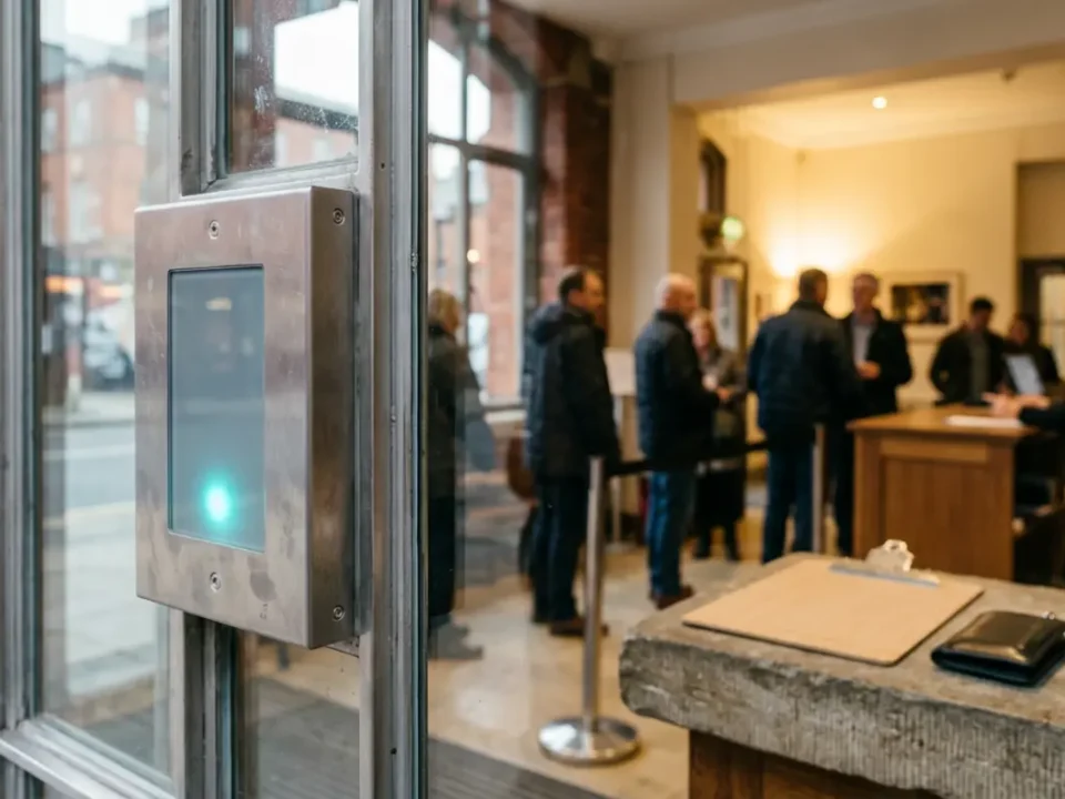 Access control reader at Manchester venue for business fails to comply with Martyn’s Law advice